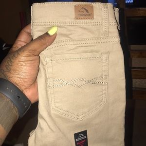Khaki skinny pants